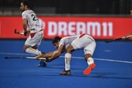 Belgium scored from three penalty corners